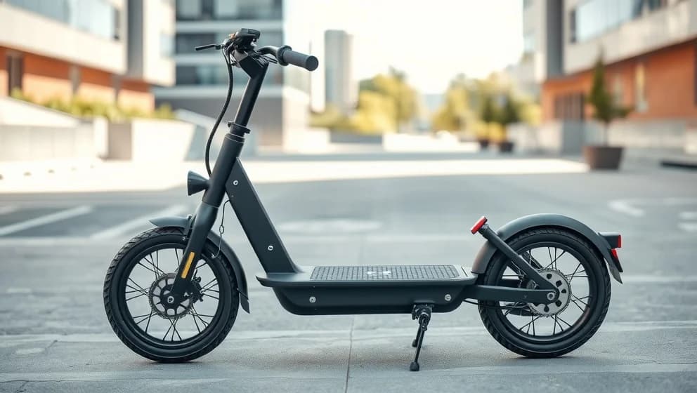 En robust el-scooter som kör 25 km/h