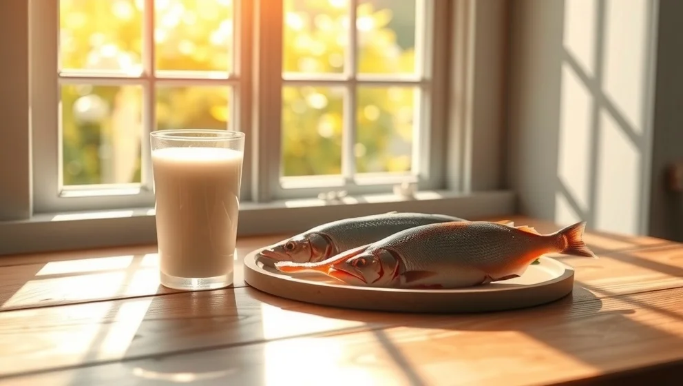 Ont i magen av D-vitamin hos vuxna